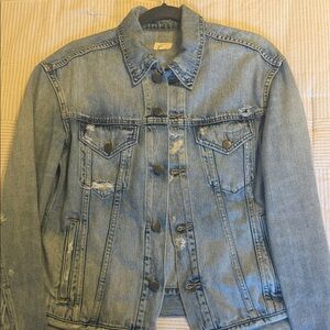 Able Light Blue Distressed Denim Jacket